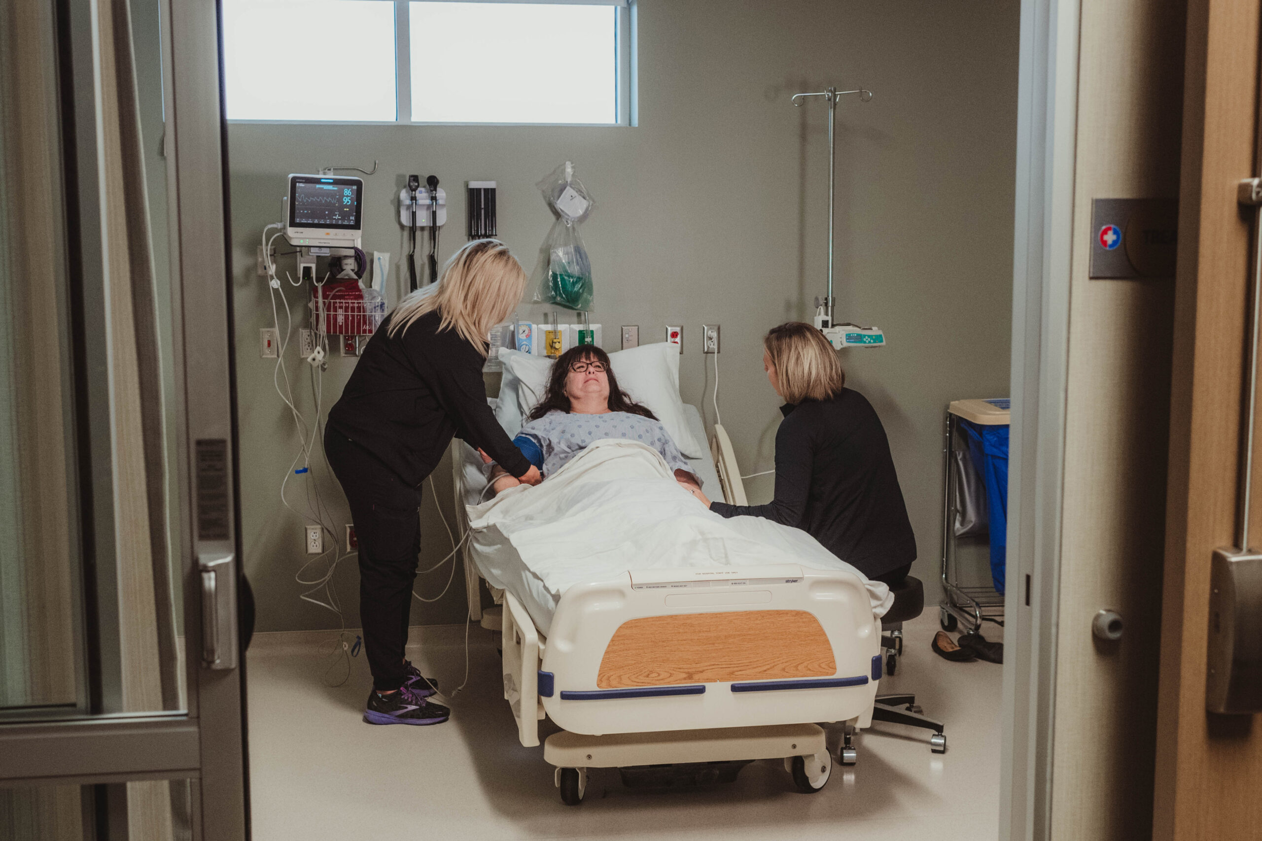 GreenBay ER Hospital Little girl reading EKG