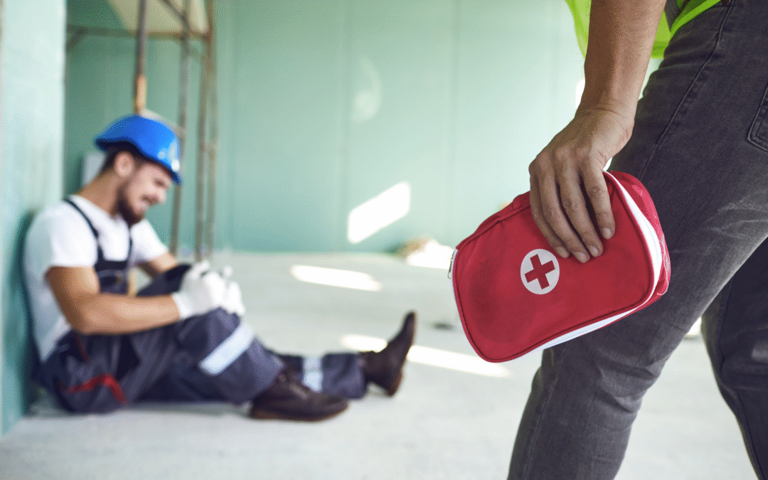 man injured on the job