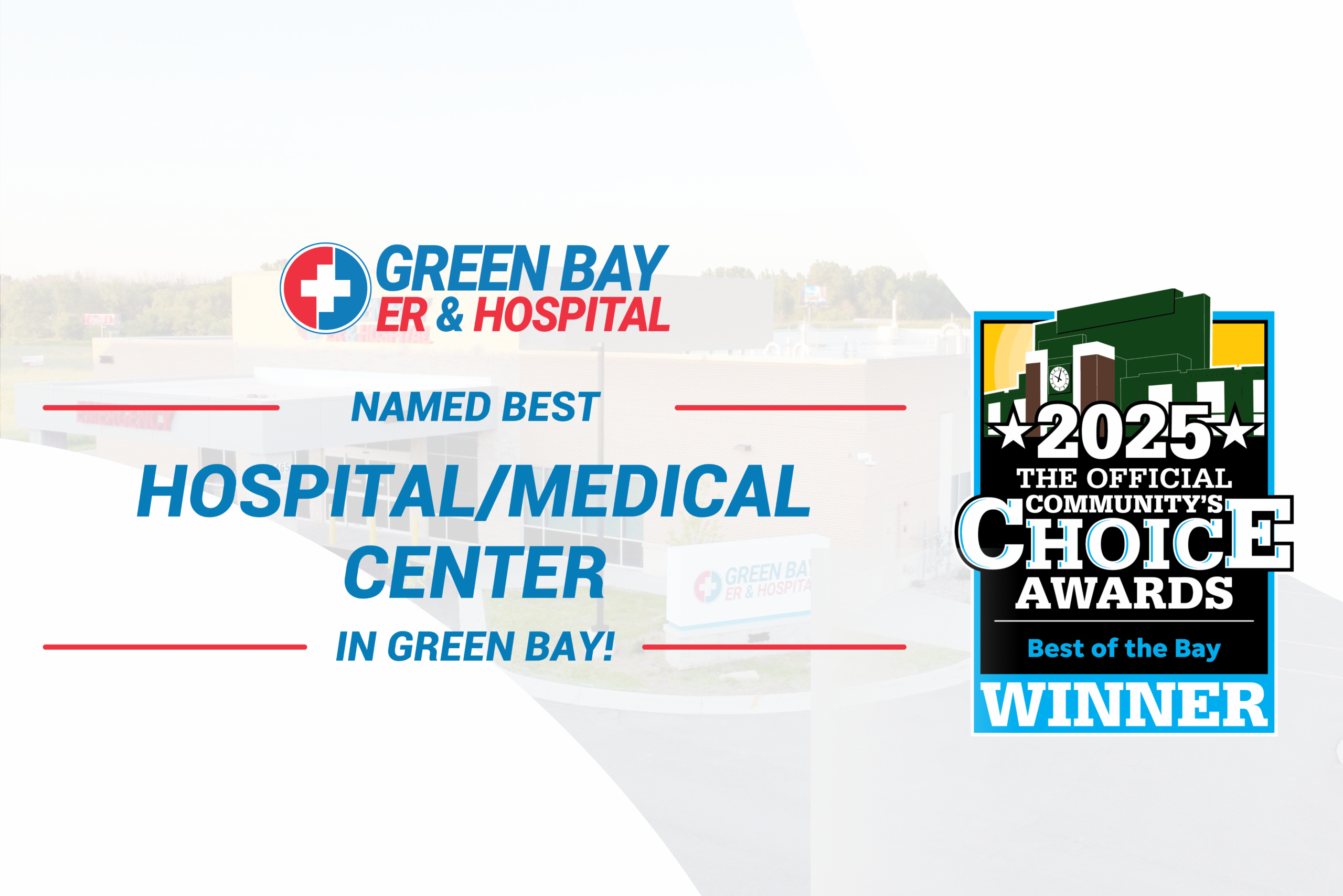 Green Bay ER & Hospital Named Best Hospital/Medical Center in Green Bay